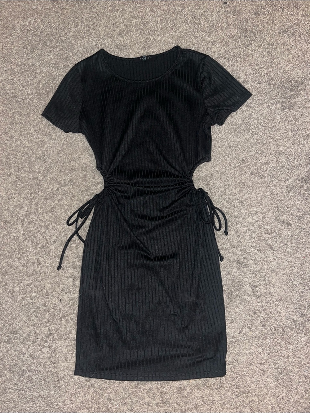 Black mini dress